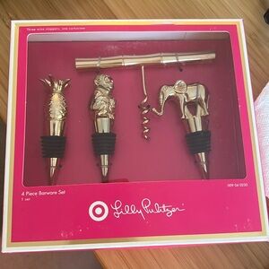 Lily Pulitzer 4-Piece Barware Set NWT